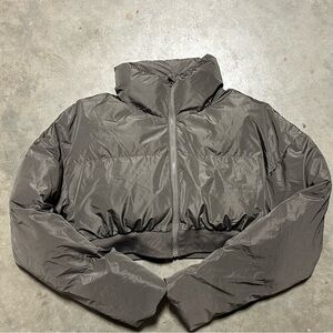 Women's Gray Puffer Jacket